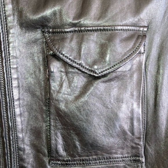 Giorgio Armani Borgo Jacket Size 56 Lamb Leather - Picture 4 of 9
